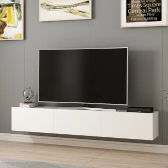 Comoda TV, Rigel - Alb, 180 x 30 x 32 cm