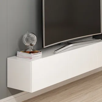 Comoda TV, Rigel - Alb, 180 x 30 x 32 cm