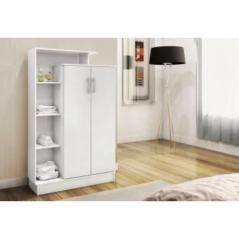 Dulap multifunctional, Gupse, Alb, 90 x 140 x 30 cm