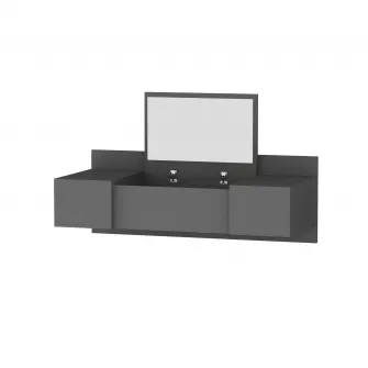 Masa de machiaj, Zakkum, Antracit, 100 x 33 x 39 cm