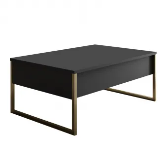 Masuta de cafea Lux - Antracit, Aur 74 x 13,4 x 98 cm