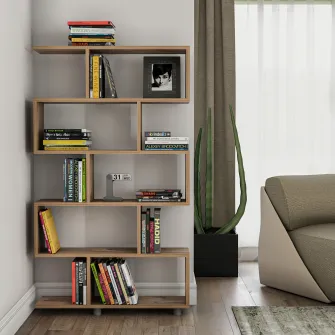 Raft de carti Elif - Pin 90 x 156 x 20 cm