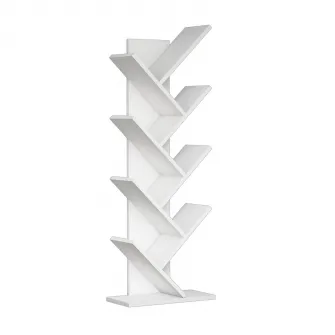 Raft de carti Hitit - Alb 128 x 46 x 22 cm
