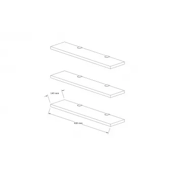 Raft de perete Boss - Safir