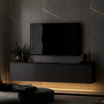 Suport TV Iluminat cu neon - antracit