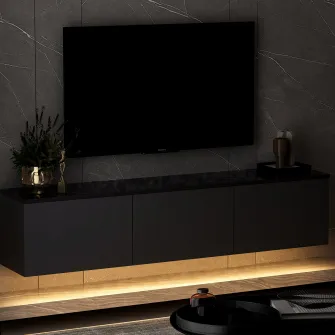 Suport TV Iluminat cu neon - antracit