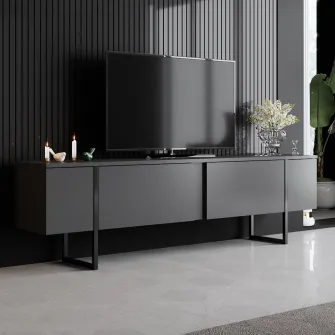 Suport TV Lux - Antracit, Negru 180 x 50 x 30 cm