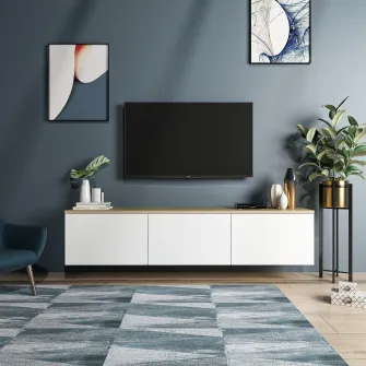 Suport TV Neon - Alb 160 x 35 x 32 cm