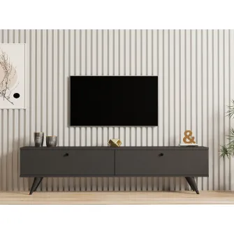 Suport TV, Paris, Antracit, 160 x 40 x 25 cm