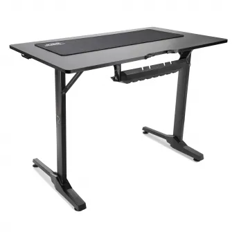 Birou Gaming, Dr.Shield EVO 2.0, Marime L, 100 x 60 x 75 CM, Cadru Otel, Blat Fibra de Carbon, Mouse Pad Inlcus - Negru