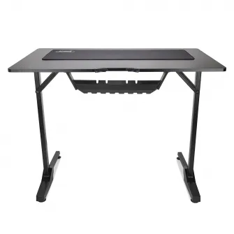 Birou Gaming, Dr.Shield EVO 2.0, Marime L, 100 x 60 x 75 CM, Cadru Otel, Blat Fibra de Carbon, Mouse Pad Inlcus - Negru