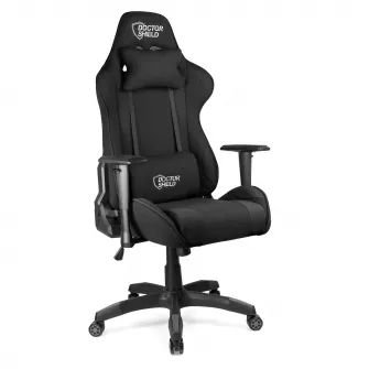 Scaun Gaming Profesional Dr.Shield Air Force, Cadru Metal, Material Textil - Negru