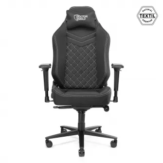 Scaun Gaming Profesional Dr.Shield Capsule Textil, King Size XXL, Rezistenta 200 KG - Negru