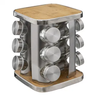Set recipiente condimente cu suport