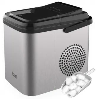 Masina de cuburi de gheata iHunt Bro Ice, 12kg/24h, timp de productie 6-13 minute, rezervor de apa 1,3L, gri