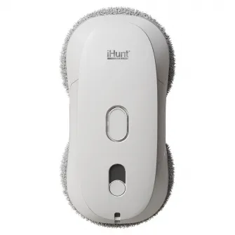 Robot autonom de curatare geamuri iHunt Smart Window Robot 3 Ultra, 72W, Pulverizator Apa, Acumulator, Viteza imbunatatita, Rezervor 65ml, Protectie anti-cadere, Control Telecomanda, White