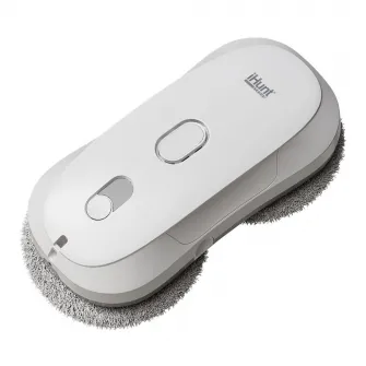 Robot autonom de curatare geamuri iHunt Smart Window Robot 3 Ultra, 72W, Pulverizator Apa, Acumulator, Viteza imbunatatita, Rezervor 65ml, Protectie anti-cadere, Control Telecomanda, White