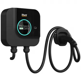 Statie de incarcare cu monetizare iHunt EV PRO 3.5 - 22 kW putere reglabila, AC, Type 2