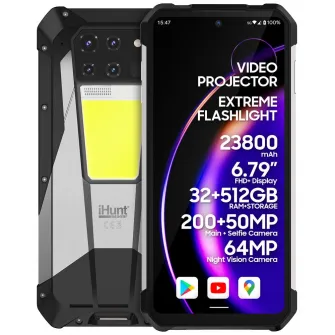 Telefon mobil iHunt Tank 3 PRO, 32 GB, camera 200 MP, 512 GB, 5G