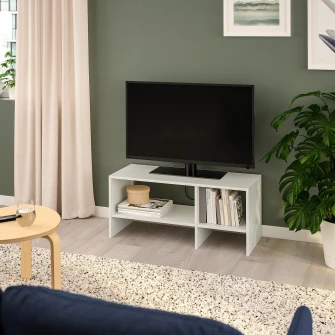 IKEA BAGGEBO Comoda TV, alb, 90x35x40 cm