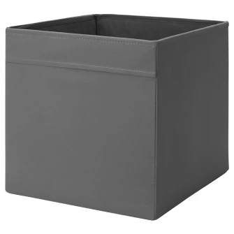 IKEA DRÖNA Cutie, gri inchis, 33x38x33 cm