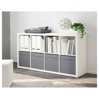 IKEA DRÖNA Cutie, gri inchis, 33x38x33 cm
