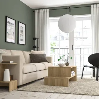 IKEA GULLSUDARE / HAVSDJUP Lustra, alb, 45 cm