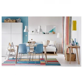 IKEA HALVED Covor, tesatura plata, manual multicolor