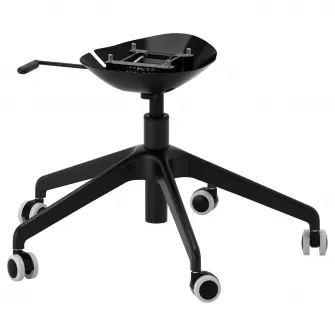 IKEA LANGFJALL Baza stea 5 picioare+rotile, negru