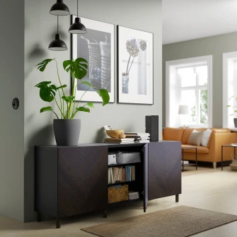 IKEA MEJARP Picior, maro-i, 10 cm