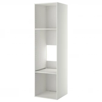 IKEA METOD Cadru corp inalt frigider/cuptor, alb, 60x60x220 cm