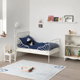 IKEA MINNEN Pat extensibil, alb, 80x200 cm