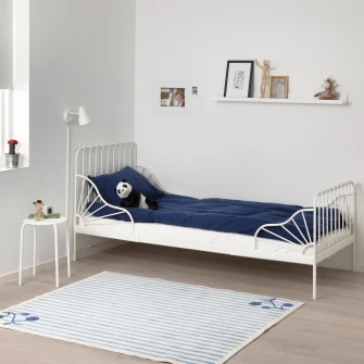 IKEA MINNEN Pat extensibil, alb, 80x200 cm