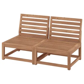 IKEA NÄMMARÖ Canapea modulara 2 locuri, exterior, maro deschis vopsit