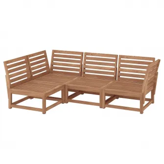 IKEA NÄMMARÖ Coltar modular, 3 locuri, exterior maro deschis vopsit