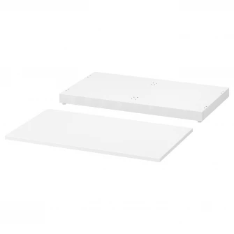 IKEA NORDLI Blat+baza, alb, 80x47 cm