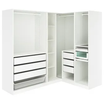 IKEA PAX Dulap colt, alb, 211/161x201 cm
