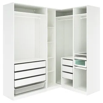 IKEA PAX Dulap colt, alb, 211/161x236 cm