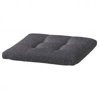 IKEA POÄNG Perna taburet, Gunnared gri inchis, 55x50 cm