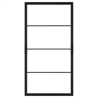 IKEA SKYTTA Cadru usa glisanta, negru, 102x196 cm