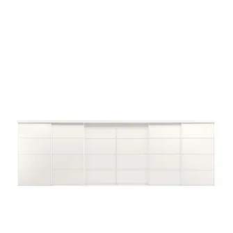 IKEA SKYTTA / MEHAMN Combinatie cu usa glisanta, alb/2 fete alb, 603x205 cm