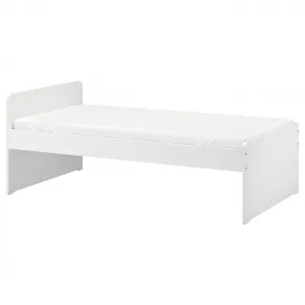 IKEA SLAKT Cadru pat, alb, 90x200 cm