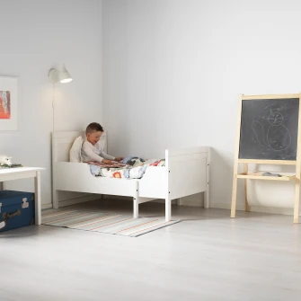 IKEA SUNDVIK Pat extensibil, alb, 80x200 cm