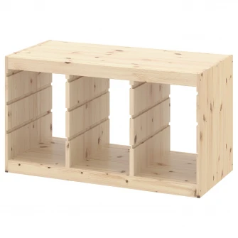 IKEA TROFAST Cadru, pin lacuit nuanta naturala, 93x52 cm