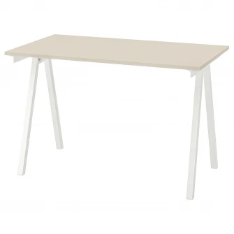 IKEA TROTTEN Cadru blat, alb, 120x70x75 cm
