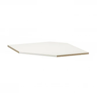 IKEA UTRUSTA Polita corp suspendat colt, alb, 68 cm