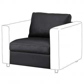 IKEA VIMLE Sectiune 1 loc, Grann/Bomstad negru