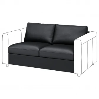 IKEA VIMLE Sectiune 2 locuri, Grann/Bomstad negru