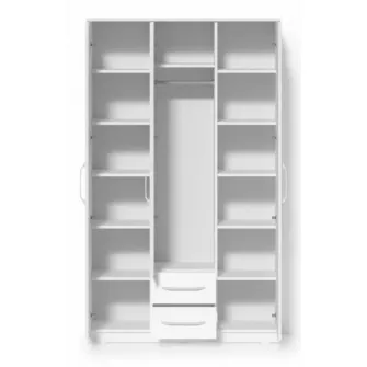 Dulap Fabrik Home Linia №1 1200 Alb/Alb Frasin