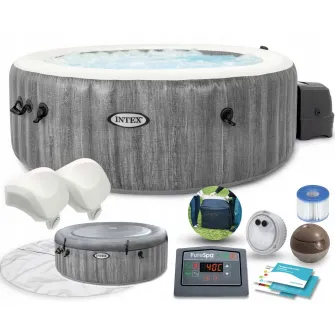 Jacuzzi Intex 28440 PureSpa GreyWood Deluxe 4 locuri
